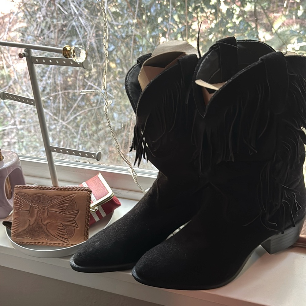 Vintage Fringe Boots
